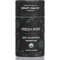 Chagrin Valley Organic Natural Dry Shampoo Dark Hair Fresh Mint by Chagrin Valley Soap and Salve - American Made