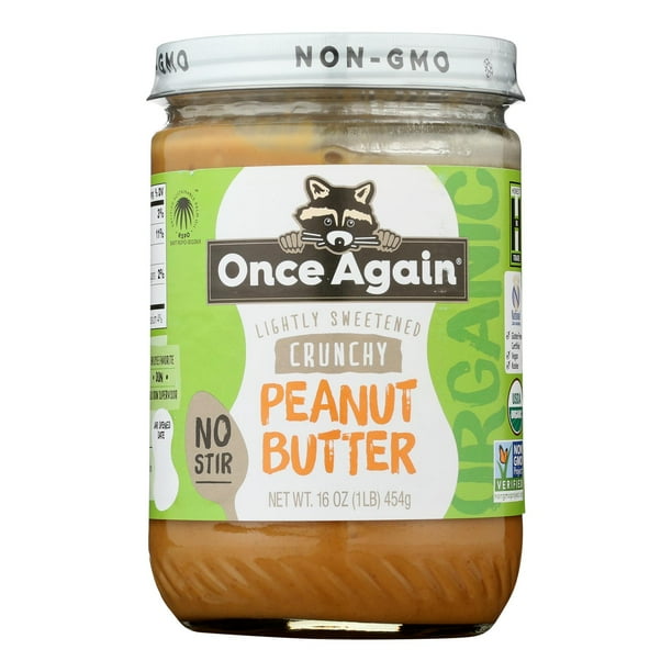 Once Again Organic Crunchy Peanut Butter 16 oz