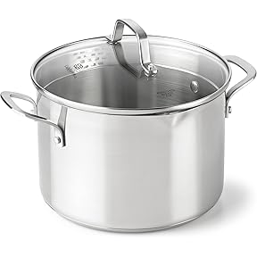 American Kitchen 6-Quart Stainless Steel Covered Stock Pot by American Kitchen - American Made