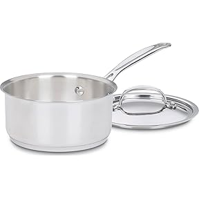 American Kitchen 1-Quart Stainless Steel Covered Saucepan by American Kitchen - American Made
