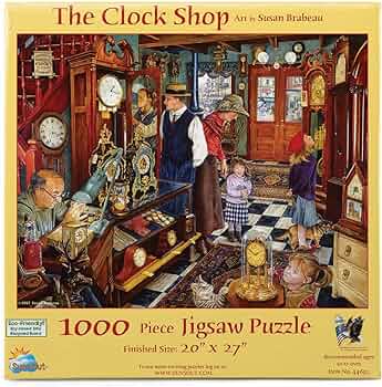 Buffalo Games The Clock Shop 1000 Piece Puzzle by Buffalo Games - American Made