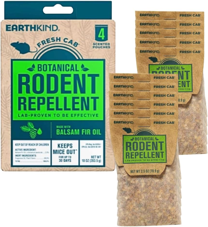 Fresh Cab Botanical Rodent Repellent, 12 Scent Pouches