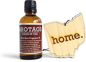 Arotags Ohio Wooden Car Air Freshener, Backwoods Birch Scent by Arotags - American Made