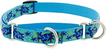 LupinePet Originals 3/4" Turtle Reef 14-20" Martingale Collar by Lupine Pet - American Made