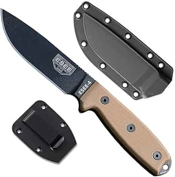 ESEE 4P Fixed Blade Survival Knife Molded Polymer Sheath