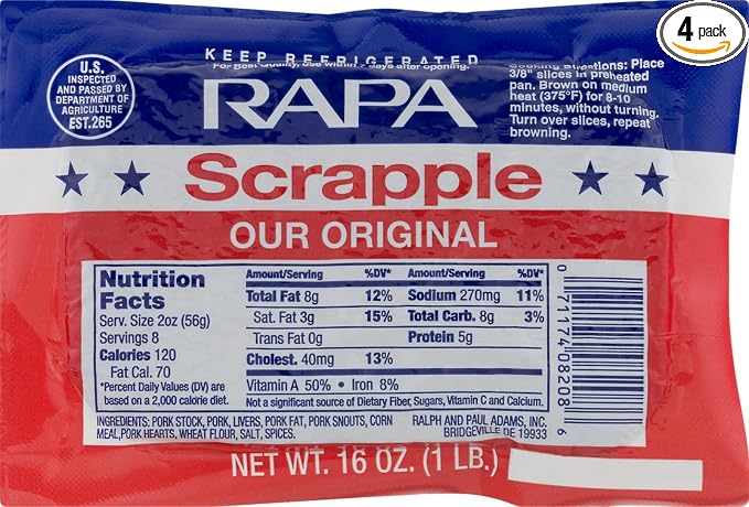 RAPA Scrapple 16 Oz (4 Pack) by RAPA Scrapple - American Made