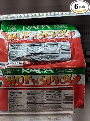 RAPA Hot n Spicy Scrapple 16 Oz (6 Pack) by RAPA Scrapple - American Made