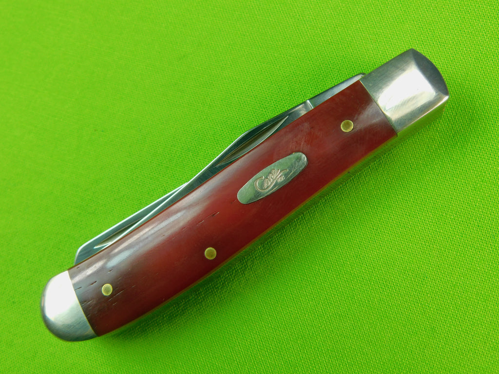 Case XX Mini Trapper Pocket Knife, Smooth Red Bone by W.R. Case & Sons - American Made