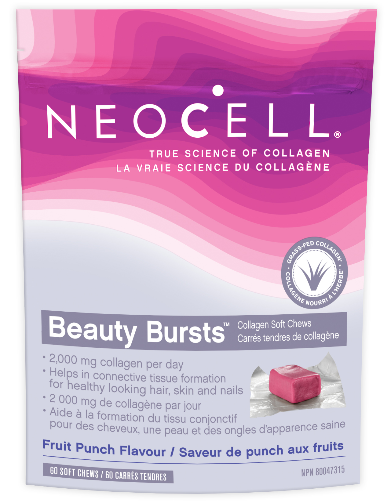 NeoCell Beauty Bursts Collagen Gummies 60 Count by NeoCell - American Made
