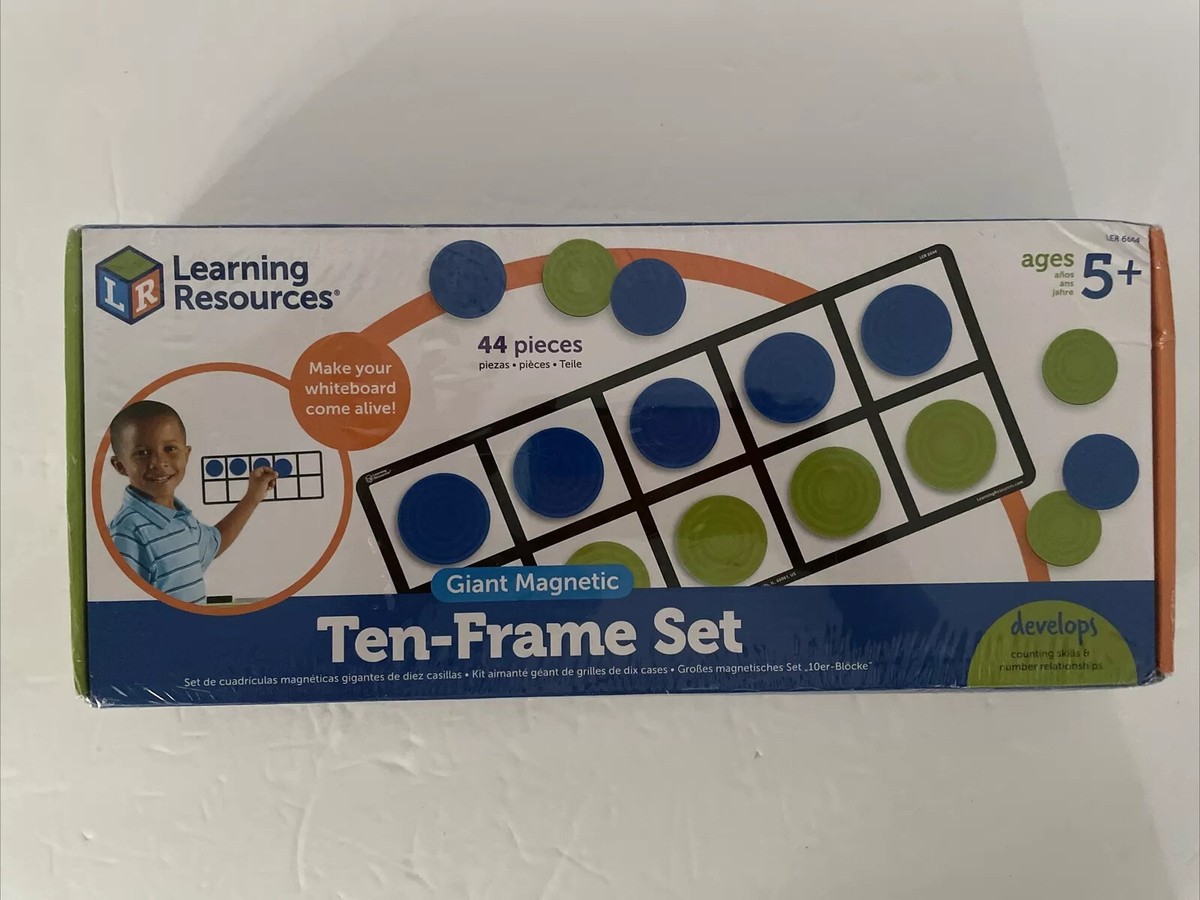 Learning Resources Double-Sided Magnetic Ten-Frame Set by Learning Resources - American Made