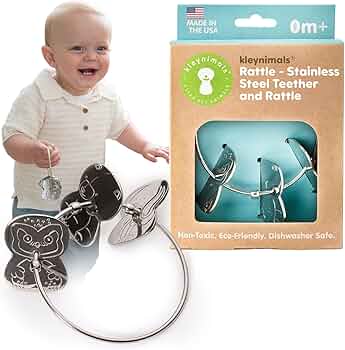 Kleynimals Made in USA Stainless Steel Toy Keys for Babies by Kleynimals - American Made