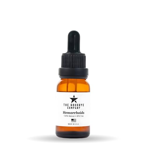 The Goodbye Company Organic Hemorrhoid Relief Serum - Natural Witch Hazel Treatment for Pain