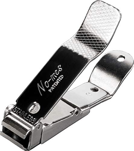No-mes Toenail Clipper, Catches Clippings, Patented Ergonomic Grip, Built-in Nail File