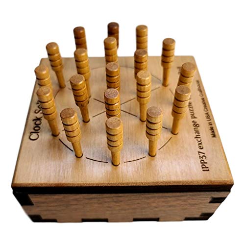 Creative Crafthouse Clock Solitaire Peg Jumping Game by Creative Crafthouse - American Made