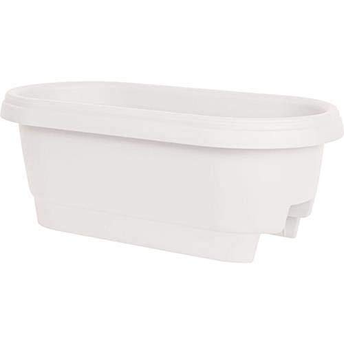 Bloem Deck Rail Planter 24 Inch White by Bloem - American Made