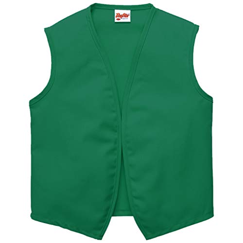 DayStar Apparel Unisex Uniform Vest - No Pockets - Style 740NP (Large, Kelly Green) by DayStar Apparel - American Made