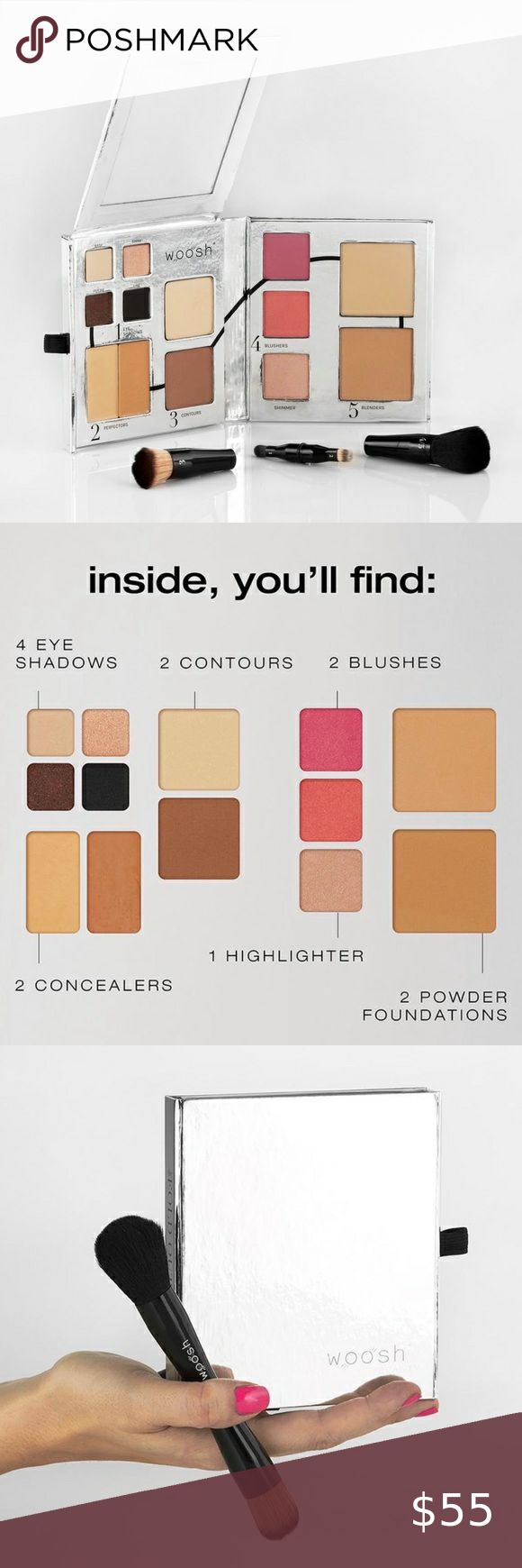 Woosh Beauty Fold Out Face Cheek Palette