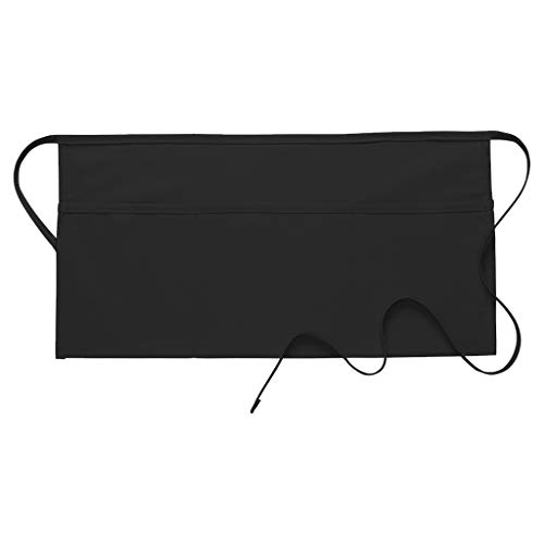 DayStar Apparel 100 Three Pocket Waist Apron, Black