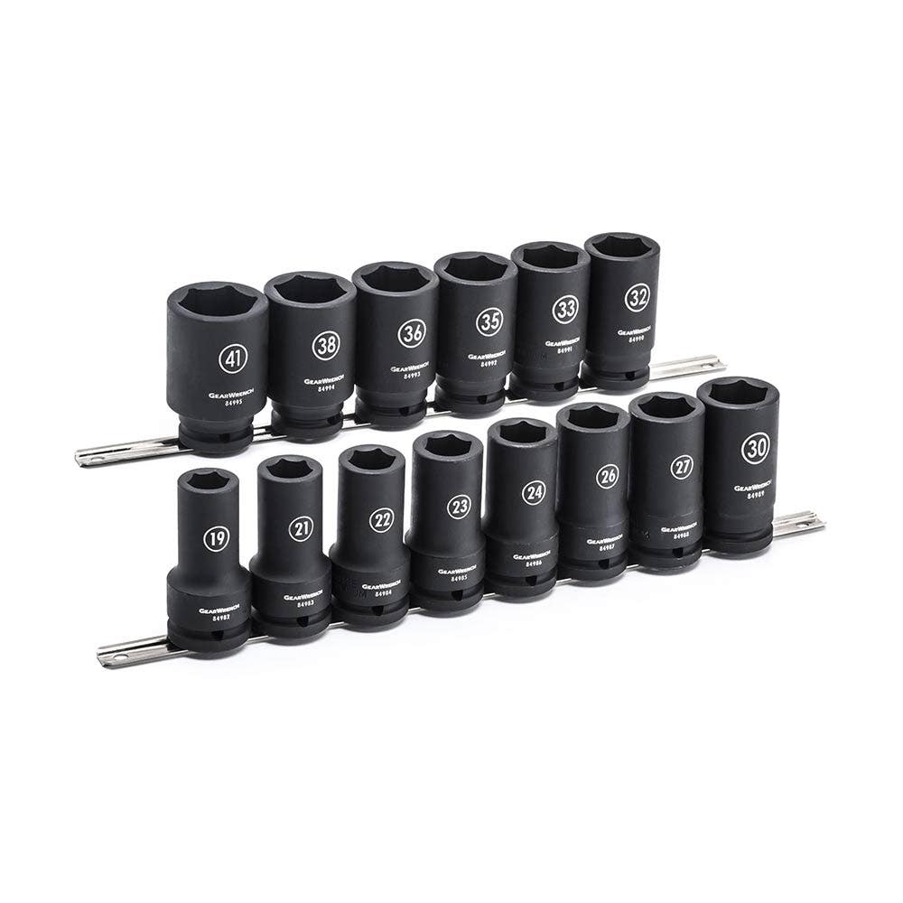 GearWrench Impact Wrench Shallow Socket Set 14-Piece