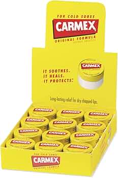 Carmex Moisturizing Lip Balm Original Flavor Jar 12-Pack by Carmex - American Made