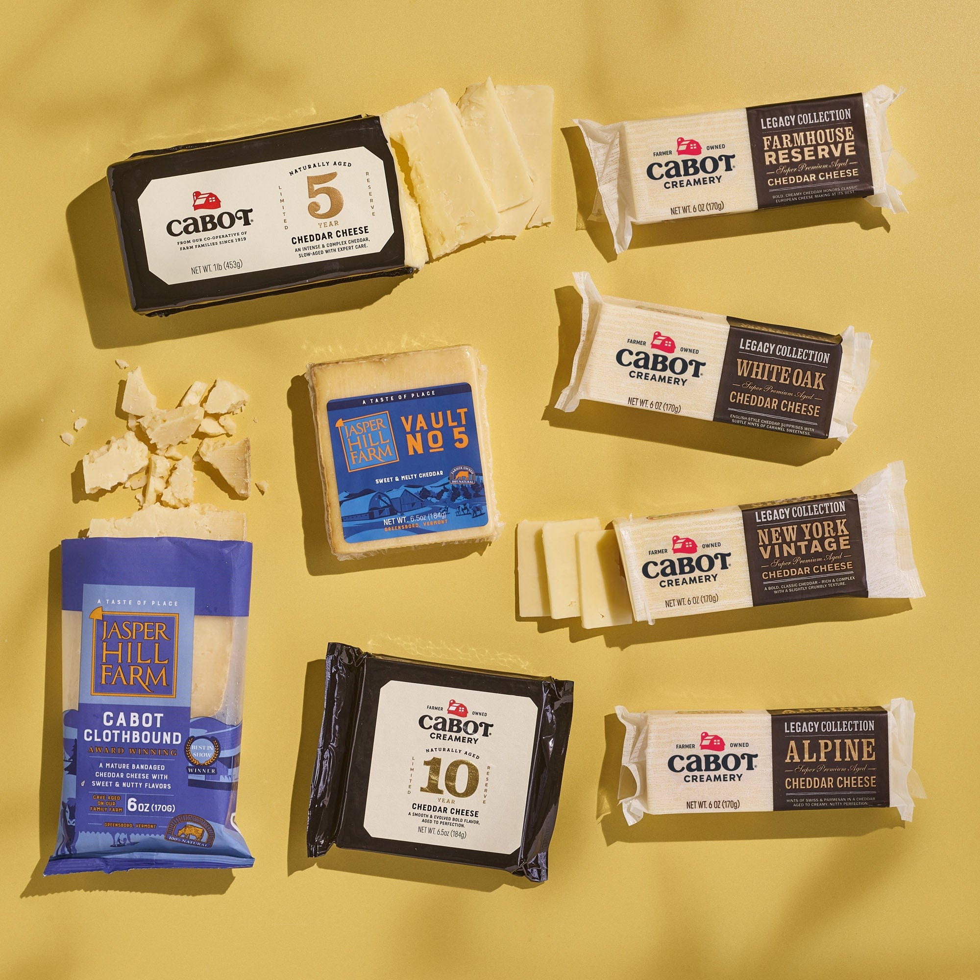 Cabot Creamery Farmers Legacy Gift Set Cheddars by Cabot Cheese - American Made