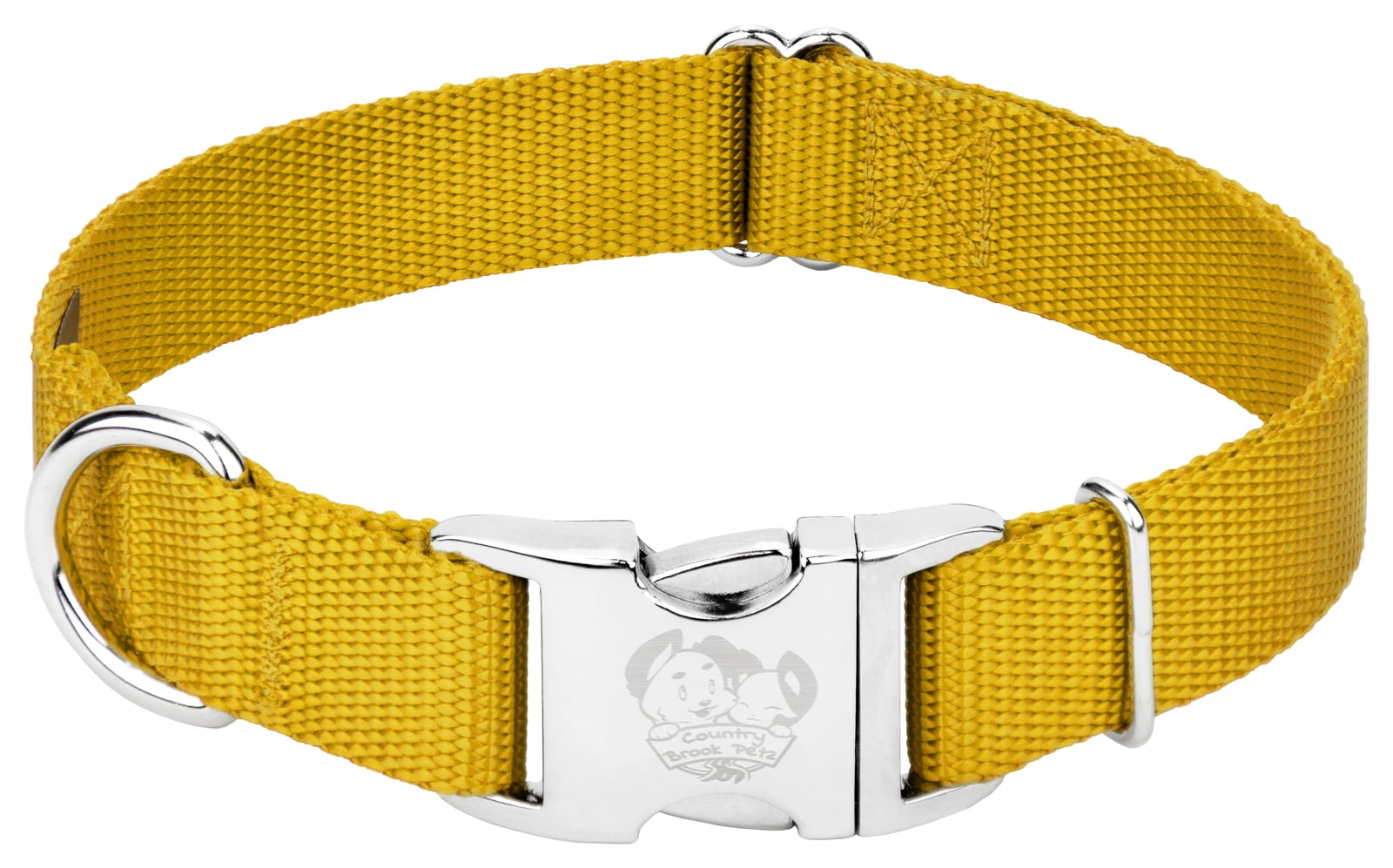 Country Brook Design Premium Patterned Dog Collar with Metal Buckle 1-Inch by Country Brook Design - American Made