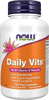 NOW Foods Daily Vits Multivitamin with Fruit and Veggie Blend, 120 Capsules by NOW Foods - American Made