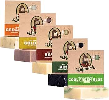 Dr. Squatch Natural Bar Soap 5-Pack