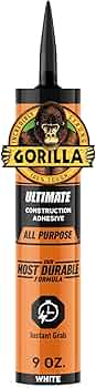 Gorilla Heavy Duty Ultimate Construction Adhesive 9 oz