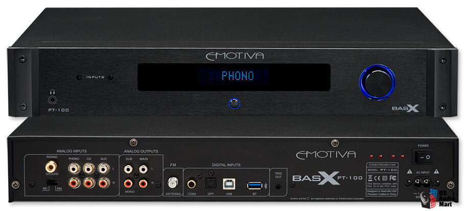 Emotiva BasX PT-100 Stereo Preamplifier by Emotiva - American Made