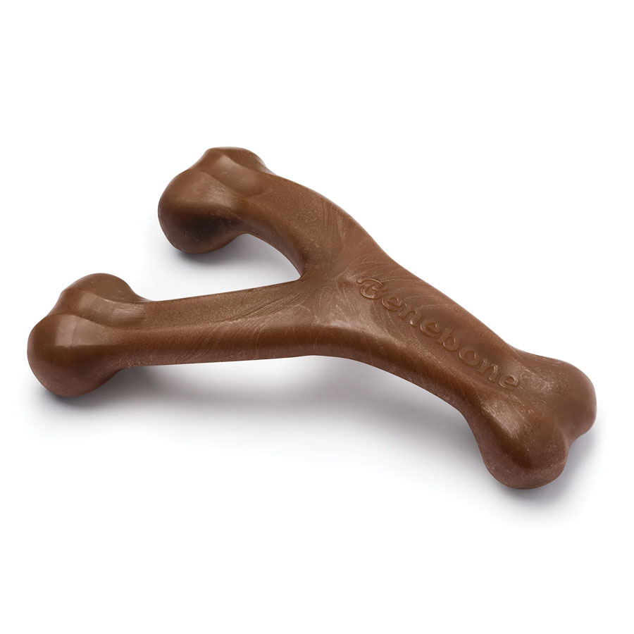 Benebone Peanut Butter Wishbone Large Dog Chew by Benebone - American Made