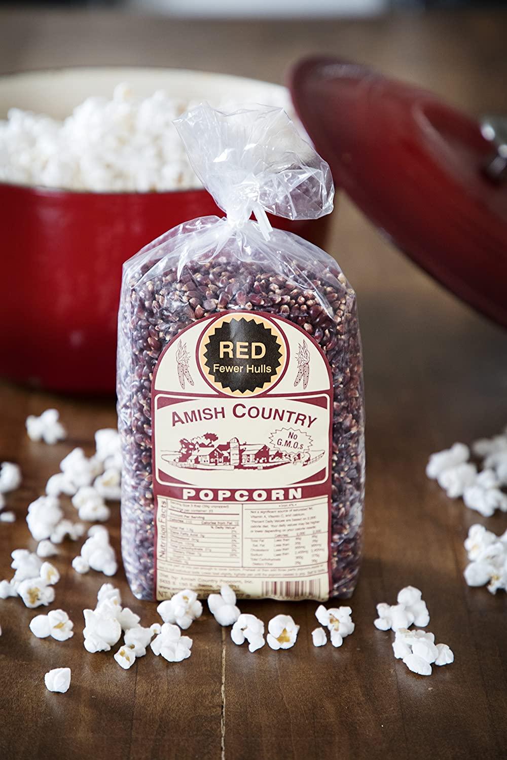 Amish Country Popcorn Red Heirloom Kernels 2-Pound Bag by Amish Country Popcorn - American Made