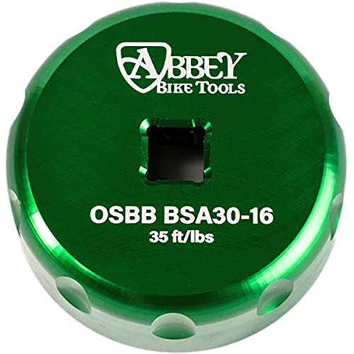 Abbey Bike Tools Bottom Bracket Socket - Single Sided Bsa30 Green, Bsa30 12-Notch