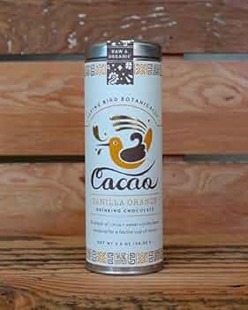 Flying Bird Botanicals Organic Raw Cacao Vanilla Orange Drinking Chocolate 3.5 oz