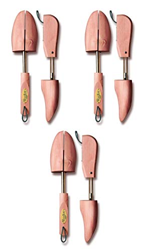 Woodlore MEN’S CEDAR SHOE TREE 3-PACK (for 3 pairs of shoes)-11, 3-PACK)