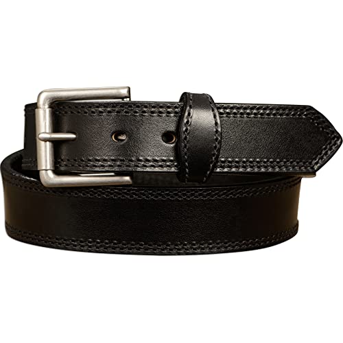 Bullhide Belts Mens Leather Belt 1.5 in Black 36 in
