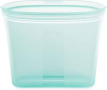 Zip Top Reusable Silicone Sandwich Bag — Teal