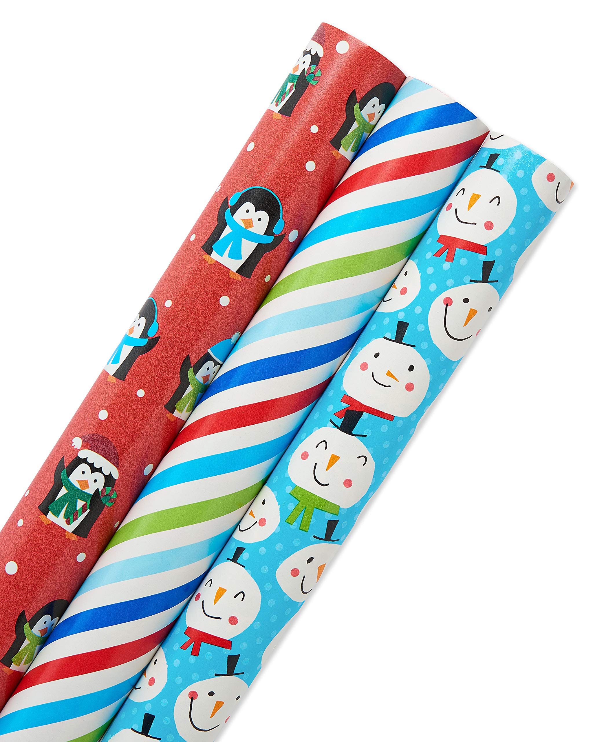 American Greetings Christmas Wrapping Paper 6 Rolls Reversible 120 sq ft by American Greetings - American Made