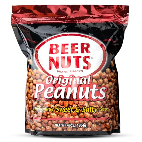 BEER NUTS Original Redskin Peanuts, Sweet & Salty Bar Nuts (46oz)