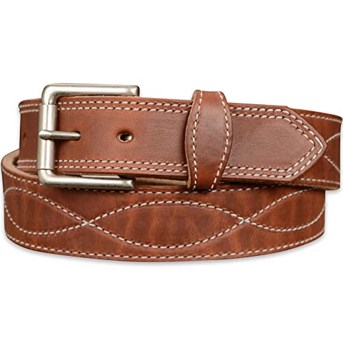 Bullhide Belts Mens Leather Belt 1.5 in Tan 36 in