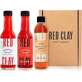 Red Clay Southern Trio Variety Pack, Hot Sauce and Honey, 3-Pack by Red Clay Hot Sauce - American Made