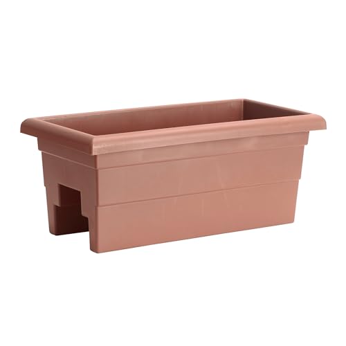 Root & Vessel Countryside Railing Planter Box, 24 Inch, Terra