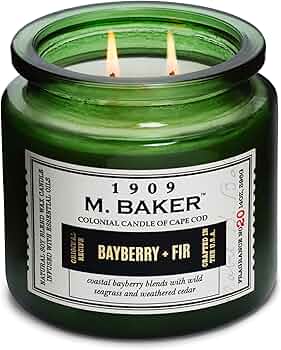Colonial Candle Bayberry Fir Scented Jar Candle M. Baker Apothecary by Colonial Candle - American Made