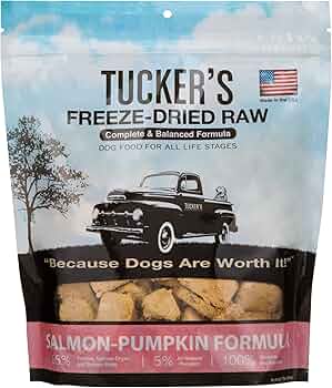 Tucker's Raw Freeze Dried Dog Food Salmon Pumpkin 14oz