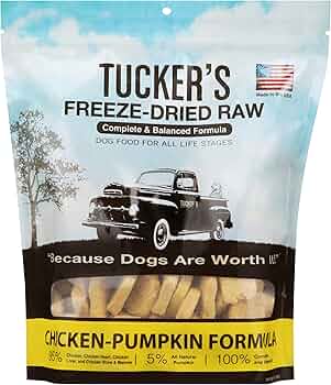 Tucker's Raw Freeze Dried Dog Food Chicken Pumpkin 14oz