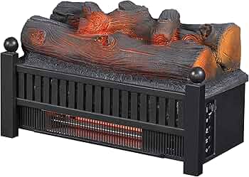 Duraflame Electric Log Set 1000 Sq Ft Infrared Heater with Crackling Sound by Duraflame - American Made