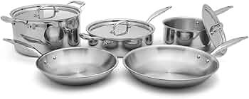 Heritage Steel 8-Piece Core Cookware Set