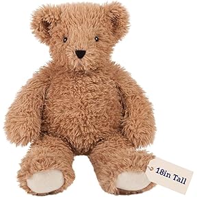 Vermont Teddy Bear Valentine Brown with Red Bow 18 Inch by Vermont Teddy Bear - American Made