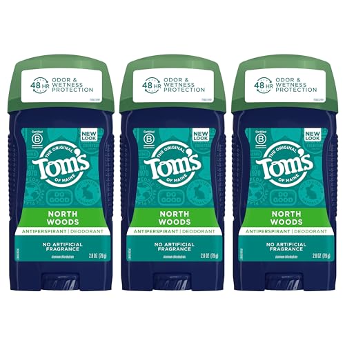 Tom's of Maine Antiperspirant Deodorant for Men North Woods 2.8 oz 3-Pack by Tom's of Maine - American Made