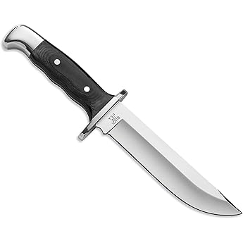 Buck Knives 124 Frontiersman Fixed Blade 6.25-Inch 5160 Carbon Steel by Buck Knives - American Made